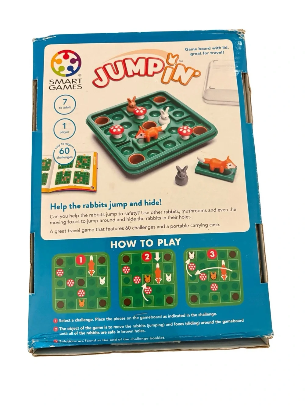 Smart Games Jump in' Logic Puzzle Game 60 Challenges Brain Games 7+